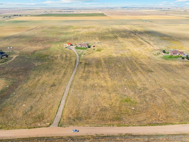 bird's eye view featuring a rural view