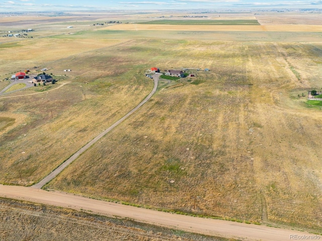 bird's eye view featuring a rural view