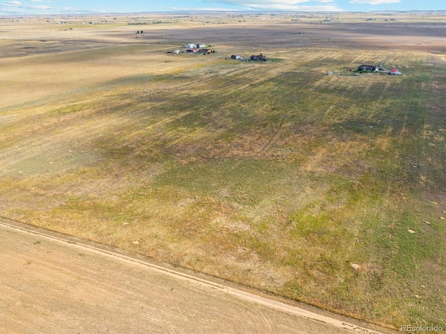 bird's eye view featuring a rural view