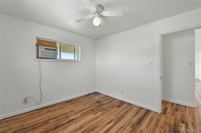 2441 E 93rd Pl, Thornton, CO 80229 - empty room featuring wood finished floors and a ceiling fan