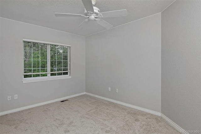 2500 Lexington St, Lafayette, CO 80026 - carpeted empty room with ceiling fan, baseboards, and a textured ceiling