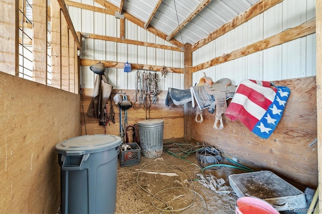 view of horse barn