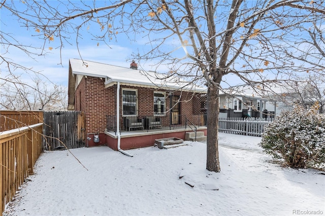 view of front of home featuring a porch