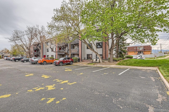 view of uncovered parking lot