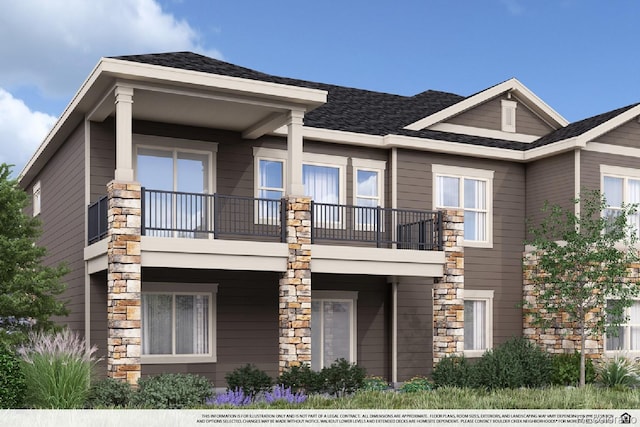 935 W 128th Pl, Westminster, CO 80234 - view of front of property featuring a balcony and roof with shingles