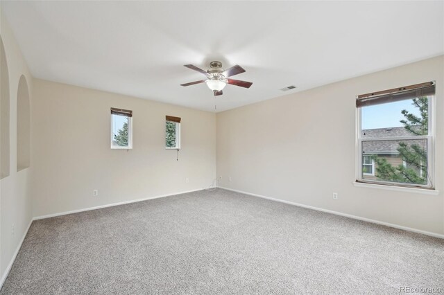2660 Timberchase Trl, Highlands Ranch, CO 80126 - carpeted spare room featuring ceiling fan and baseboards