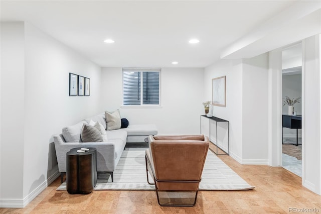 1272 S Milwaukee St, Denver, CO 80210 - living room featuring recessed lighting and baseboards