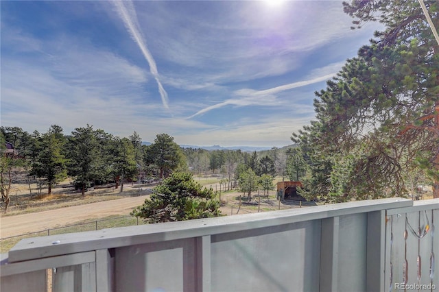 952 Burland Dr, Bailey, CO 80421 - balcony featuring a mountain view