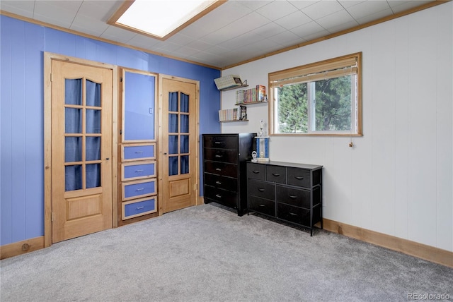 952 Burland Dr, Bailey, CO 80421 - bedroom featuring carpet flooring, crown molding, and baseboards