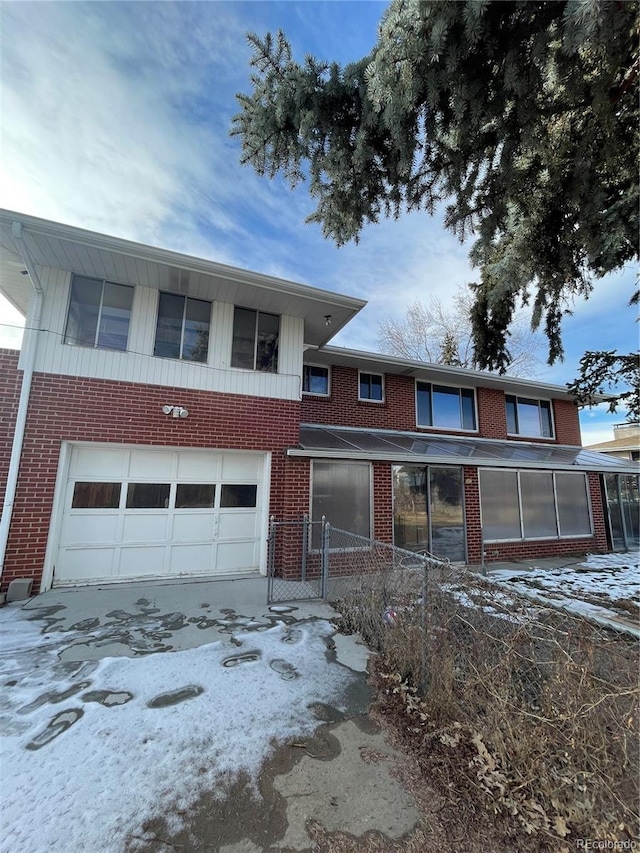 view of front of house featuring a garage