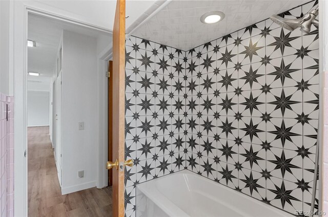 4731 W 66th Ave, Arvada, CO 80003 - full bathroom with a bath and wood finished floors