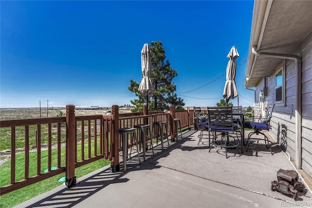 view of patio / terrace with outdoor dining space