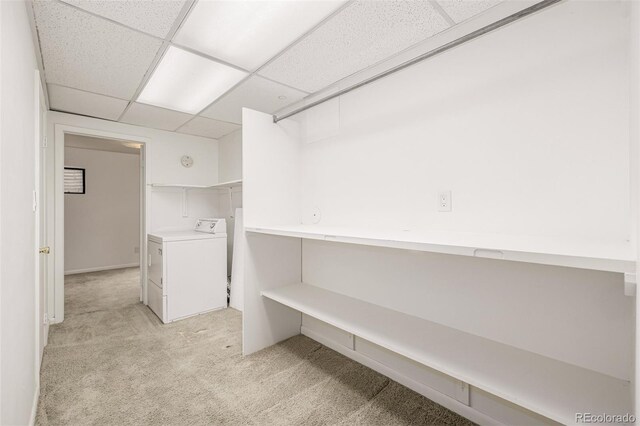 6005 S Vivian St, Littleton, CO 80127 - laundry area with light colored carpet