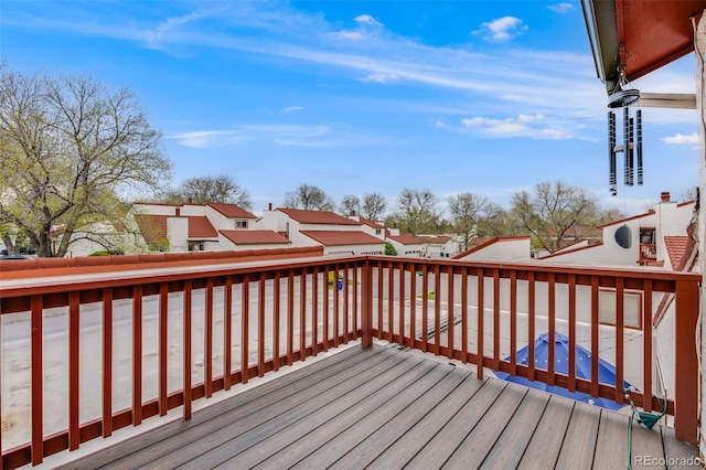 1236 Sequerra St, Broomfield, CO 80020 - wooden deck featuring a residential view