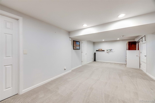 1236 Sequerra St, Broomfield, CO 80020 - finished below grade area with light colored carpet and recessed lighting