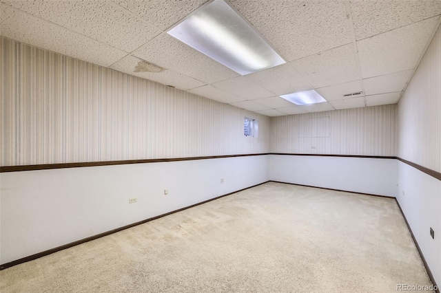 2556 S Eagle Cir, Aurora, CO 80014 - spare room with a paneled ceiling, carpet, and baseboards