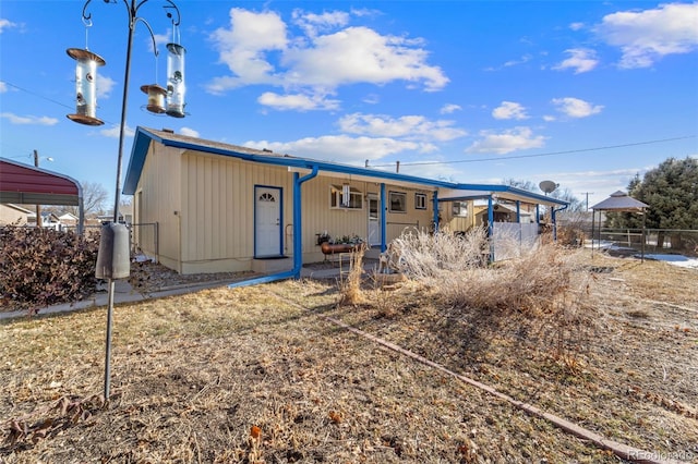 view of rear view of property