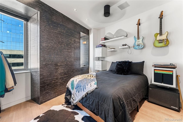 1610 Little Raven St Unit Ph6, Denver, CO 80202 - bedroom with wood finished floors and recessed lighting