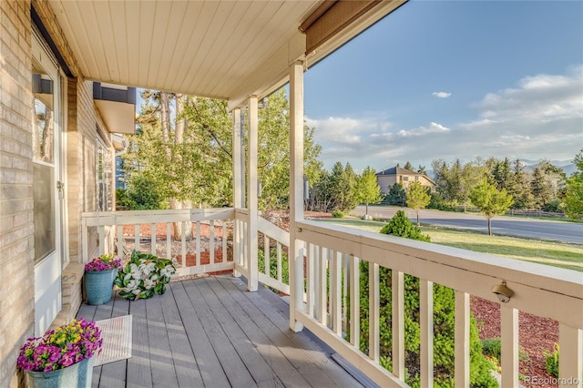 14915 Gleneagle Dr, Colorado Springs, CO 80921 - view of wooden porch