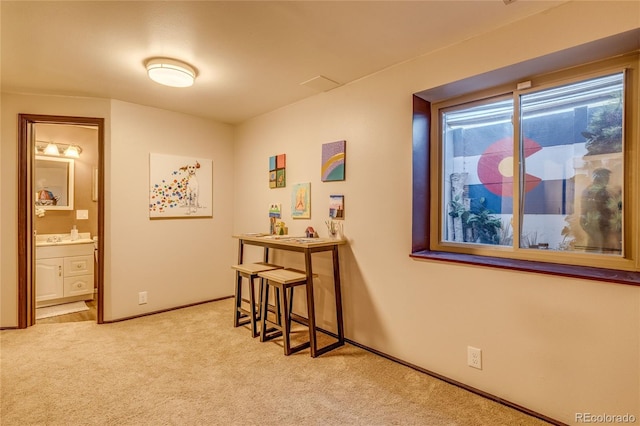 14915 Gleneagle Dr, Colorado Springs, CO 80921 - corridor featuring light carpet and baseboards