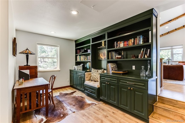 47 Wykagyl Cir, Westcliffe, CO 81252 - interior space featuring light wood-type flooring and recessed lighting