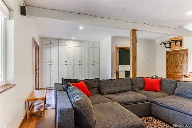 47 Wykagyl Cir, Westcliffe, CO 81252 - living area with recessed lighting, baseboards, and wood finished floors