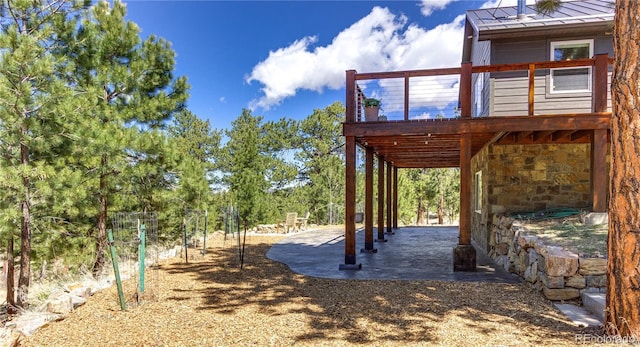 47 Wykagyl Cir, Westcliffe, CO 81252 - view of yard featuring a patio area and a deck