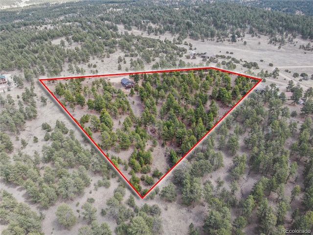 47 Wykagyl Cir, Westcliffe, CO 81252 - aerial view featuring a view of trees, a rural view, and a desert view