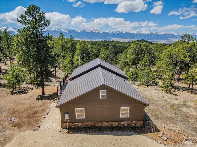 47 Wykagyl Cir, Westcliffe, CO 81252 - view of side of property with a mountain view and a forest view