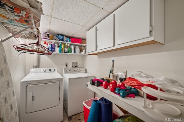 6760 Oakwood Blvd, Colorado Springs, CO 80923 - washroom with independent washer and dryer and cabinet space