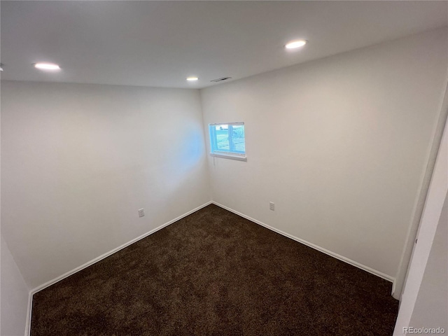 view of carpeted empty room