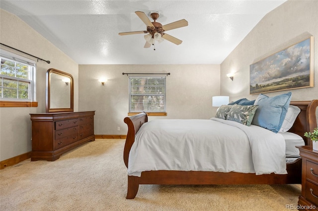 205 Beech St, Hudson, CO 80642 - carpeted bedroom with lofted ceiling and a ceiling fan