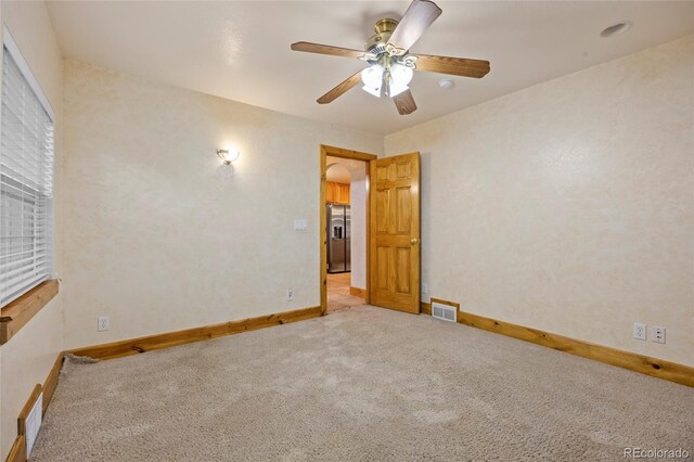 205 Beech St, Hudson, CO 80642 - unfurnished room with carpet and a ceiling fan
