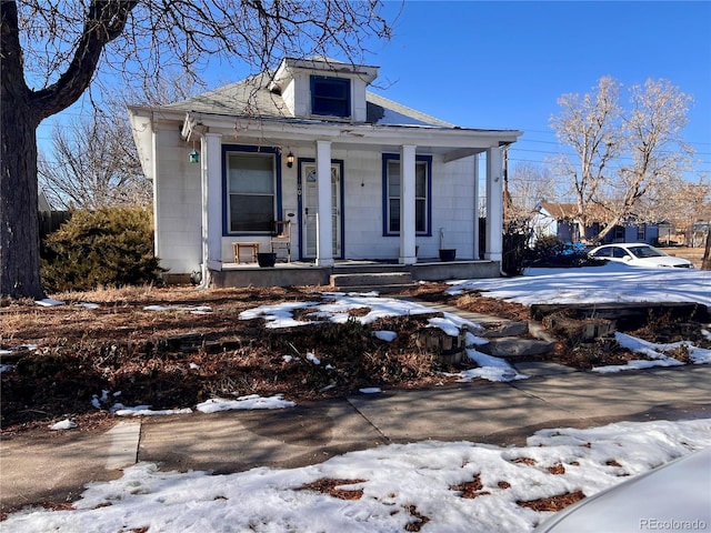 bungalow with covered porch