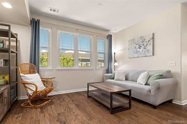 837 E 98th Ave Unit 405, Thornton, CO 80229 - living area with dark wood-style flooring