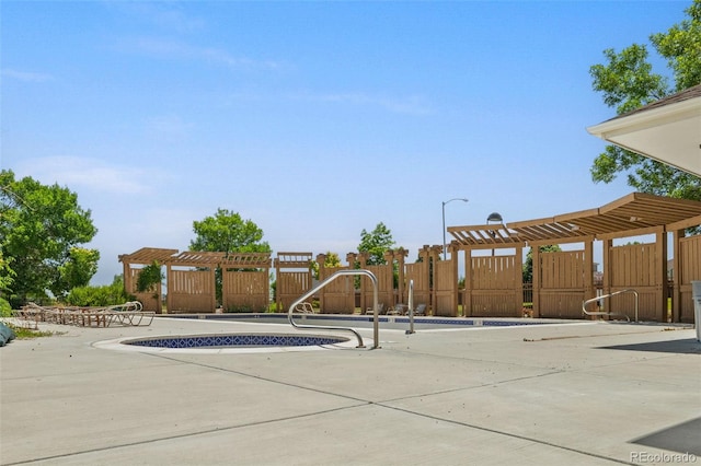 837 E 98th Ave Unit 405, Thornton, CO 80229 - view of swimming pool with a pergola