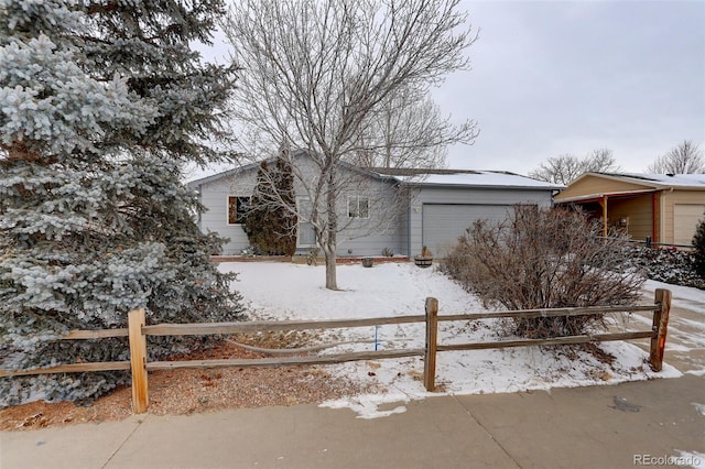 view of front of house featuring a garage