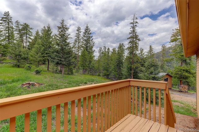 31150 Manitoba Dr, Evergreen, CO 80439 - view of wooden terrace