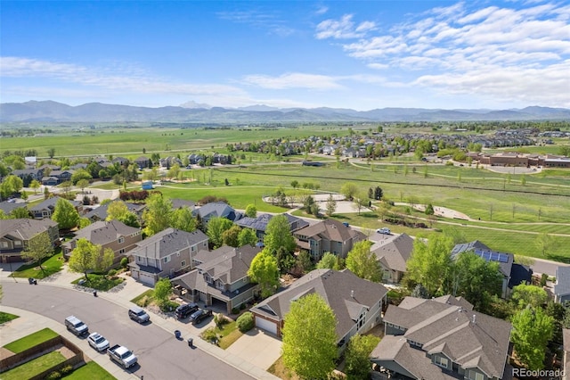 1513 Cannon Mountain Dr, Longmont, CO 80503 - aerial perspective of suburban area with mountains