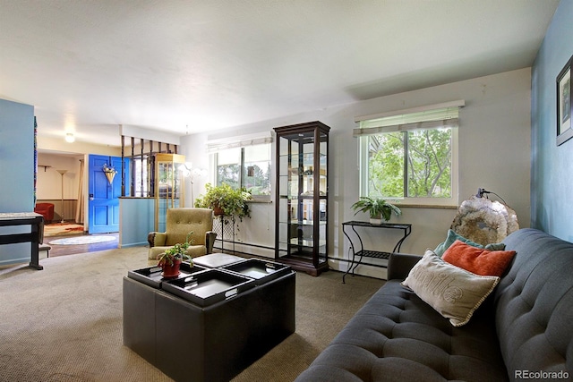 10373 W 75th Ave, Arvada, CO 80005 - living area featuring carpet and baseboard heating
