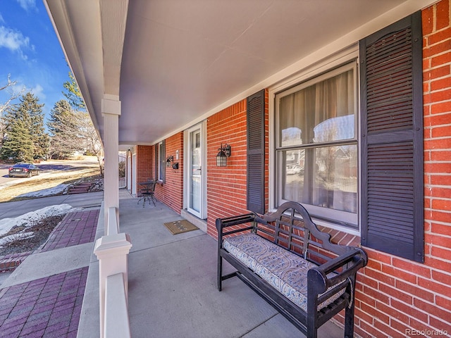 view of patio / terrace featuring covered porch