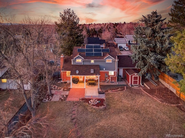 birds eye view of property