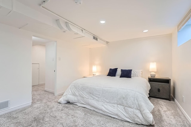 3695 E Dartmouth Ave, Denver, CO 80210 - carpeted bedroom featuring baseboards and recessed lighting