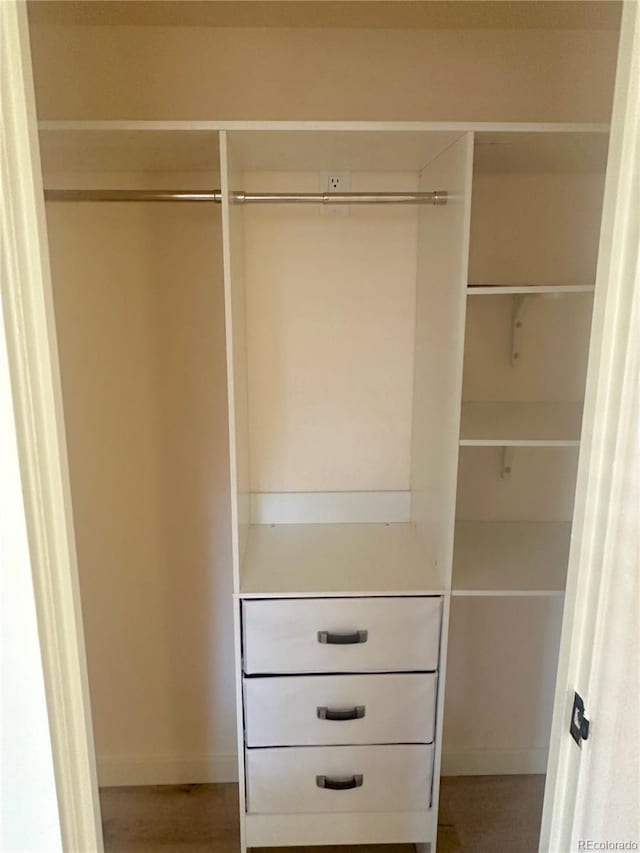 view of closet