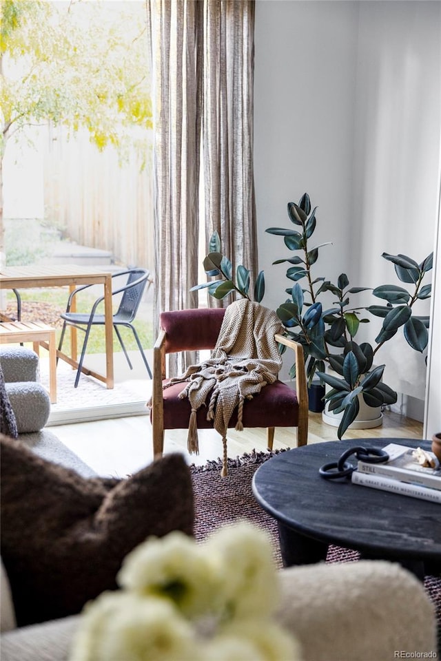 interior space featuring a wealth of natural light