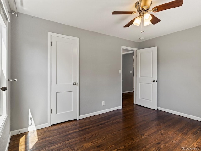 1785 Geneva St, Aurora, CO 80010 - unfurnished bedroom with wood finished floors and a ceiling fan