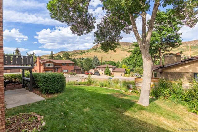 519 N Columbine St, Golden, CO 80403 - view of green lawn with a mountain view
