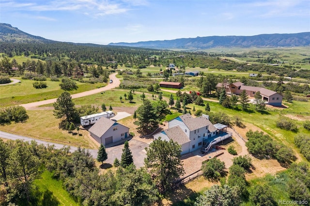 2357 Oak Ridge Rd, Sedalia, CO 80135 - aerial view of a mountain backdrop