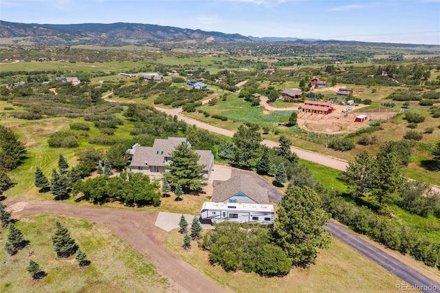 2357 Oak Ridge Rd, Sedalia, CO 80135 - bird's eye view of a mountain backdrop
