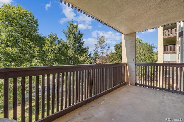 view of balcony